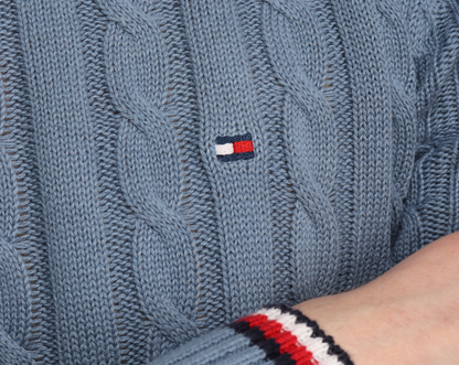 Tommy Hilfiger | Heren | Cable knit Jumper | Faded Blue