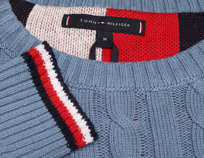 Tommy Hilfiger | Heren | Cable knit Jumper | Faded Blue