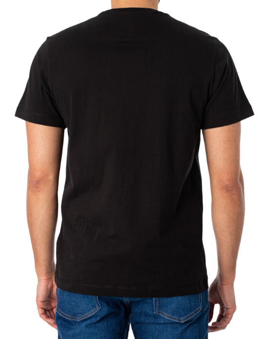 Tommy Jeans | Heren|  Crew neck T-shirt | Zwart | Regular fit
