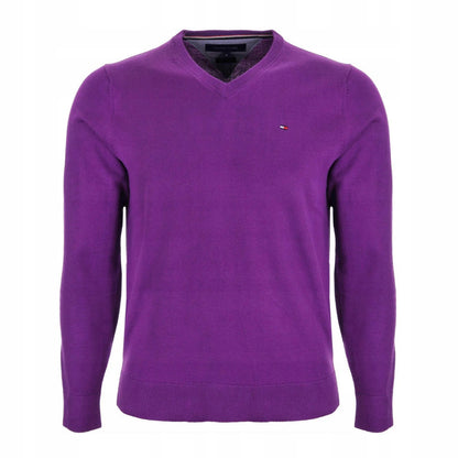 Tommy Hilfiger | Heren | Classic V hals trui | Sprankelend paars