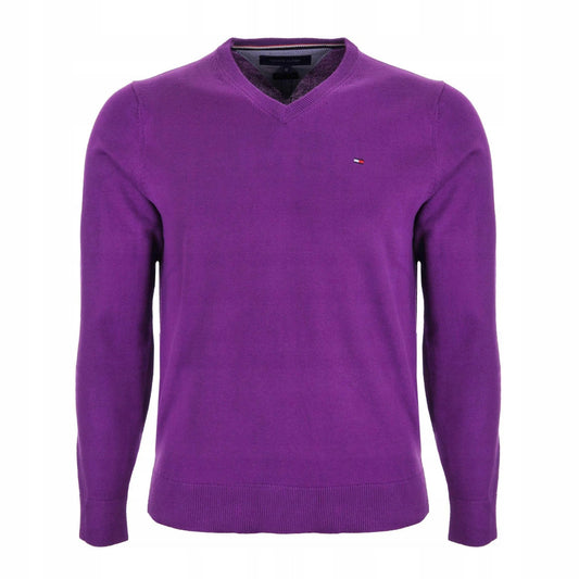 Tommy Hilfiger | Heren | Classic V hals trui | Sprankelend paars
