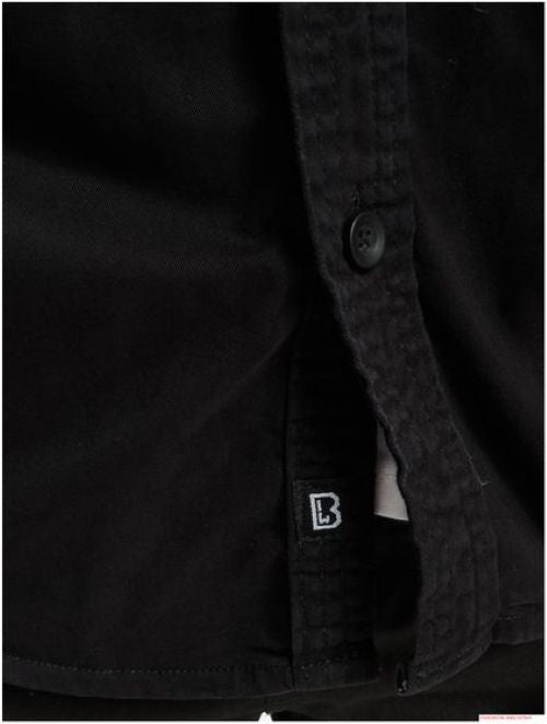 BYB | Heren | Vintage shirt | Overhemd |  Zwart | Regular fit | Streetwear | Lange mouw
