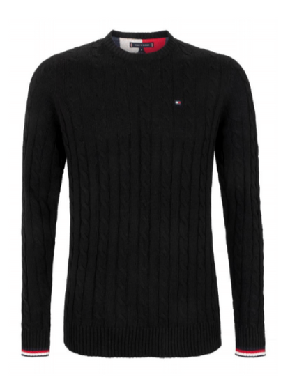 Tommy Hilfiger | Heren | Cable knit Jumper | Black - Zwart