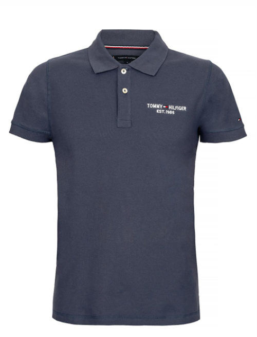 Tommy Hilfiger | Heren |  Polo  | Geborduurd logo | Twilght navy