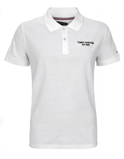 Tommy Hilfiger | Heren |  Polo  | Wit| Geborduurd logo