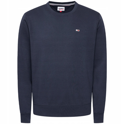Tommy Jeans | Heren | Regular fleece crew neck | Donker Blauw