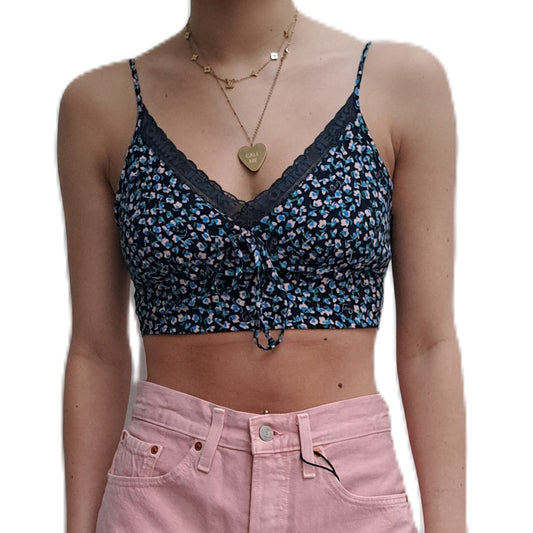 Tommy Jeans | Dames | Floral top | Dames | Blauw - roze
