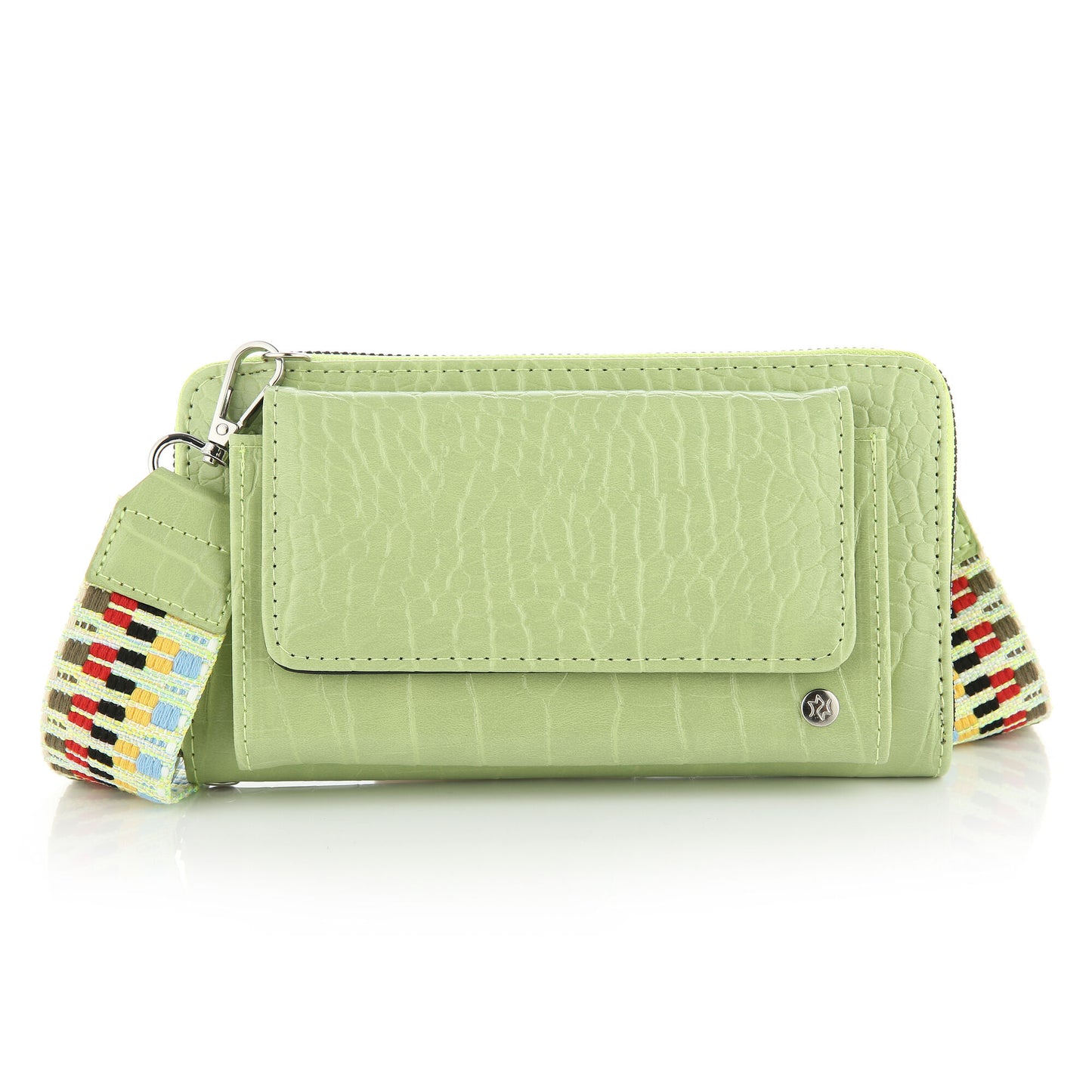 Sunset Fashion | Schoudertasje - telefoontasje - Portemonnee | Kroko | Khaki