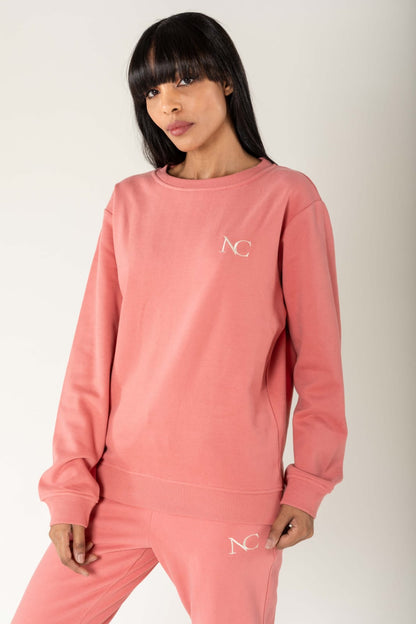 Nina Carter | Dames | Huispak - Jogging pak | Rechte pijpen  | 2 delig | Roze