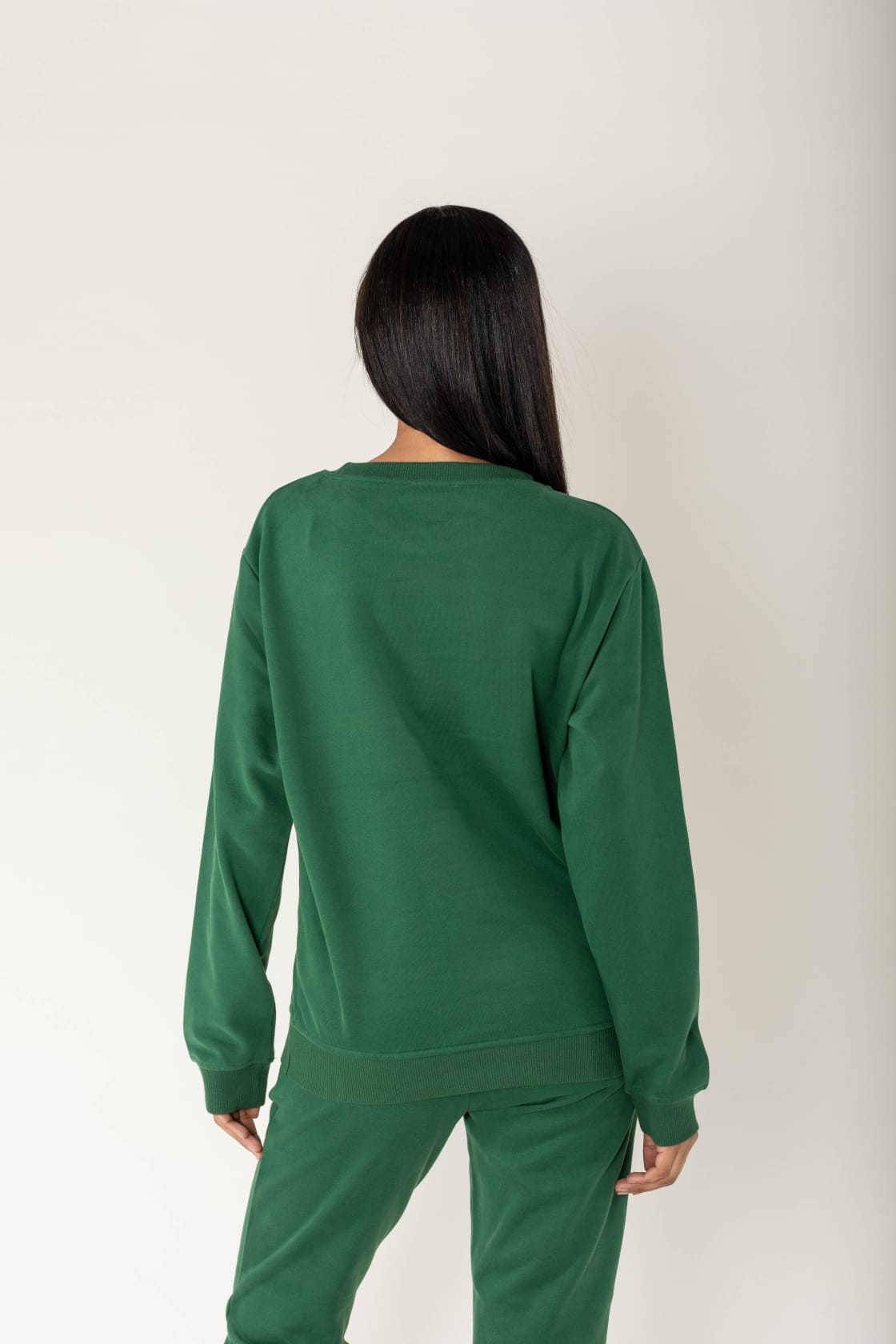 Nina Carter | Dames | Huispak - Jogging pak | rechte pijpen | 2 delig | Groen