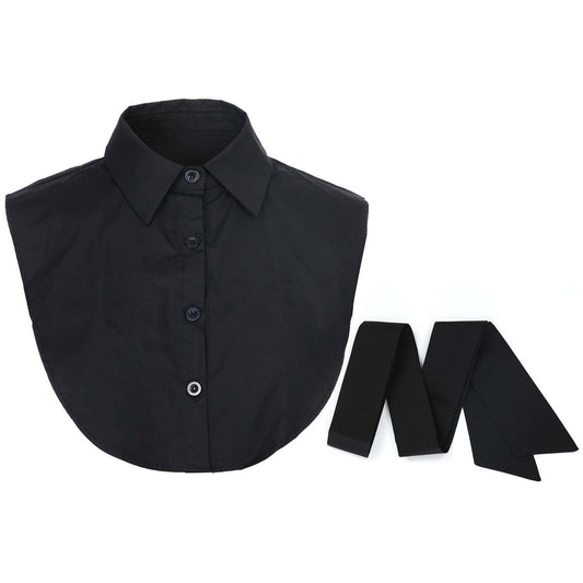 Sunset Fashion | Kraagje | Met Losse Strik | One Size | Zwart