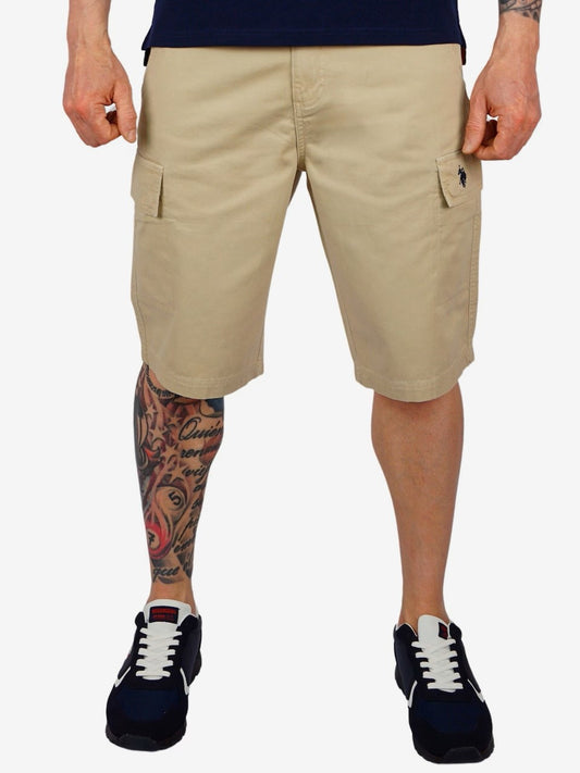 U.S. POLO ASSN. | Heren | Cargo Shorts | Lichtgewicht | Regular Fit | Beige