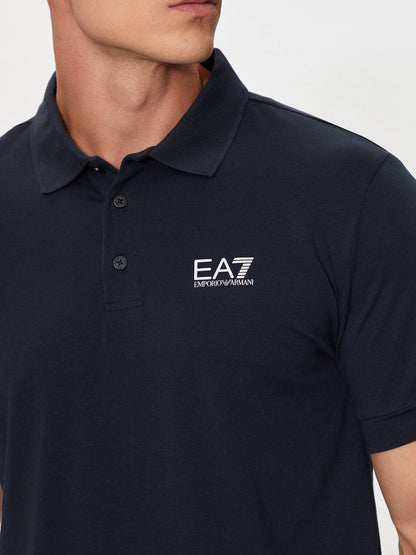 EA 7 Armani | Heren | Core Identity Polo | Logo | Donker blauw - Armani Blue