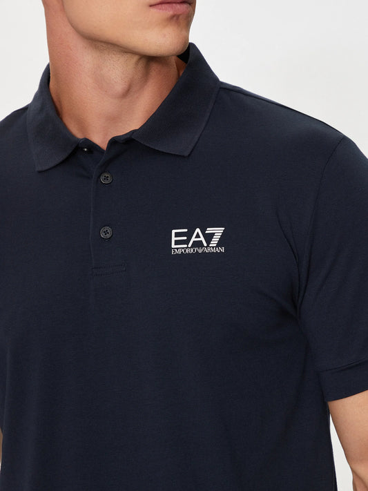 EA 7 Armani | Heren | Core Identity Polo | Logo | Donker blauw - Armani Blue