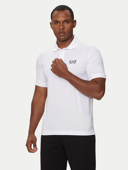 EA 7 Armani | Heren | Core Identity Polo | Logo | Wit