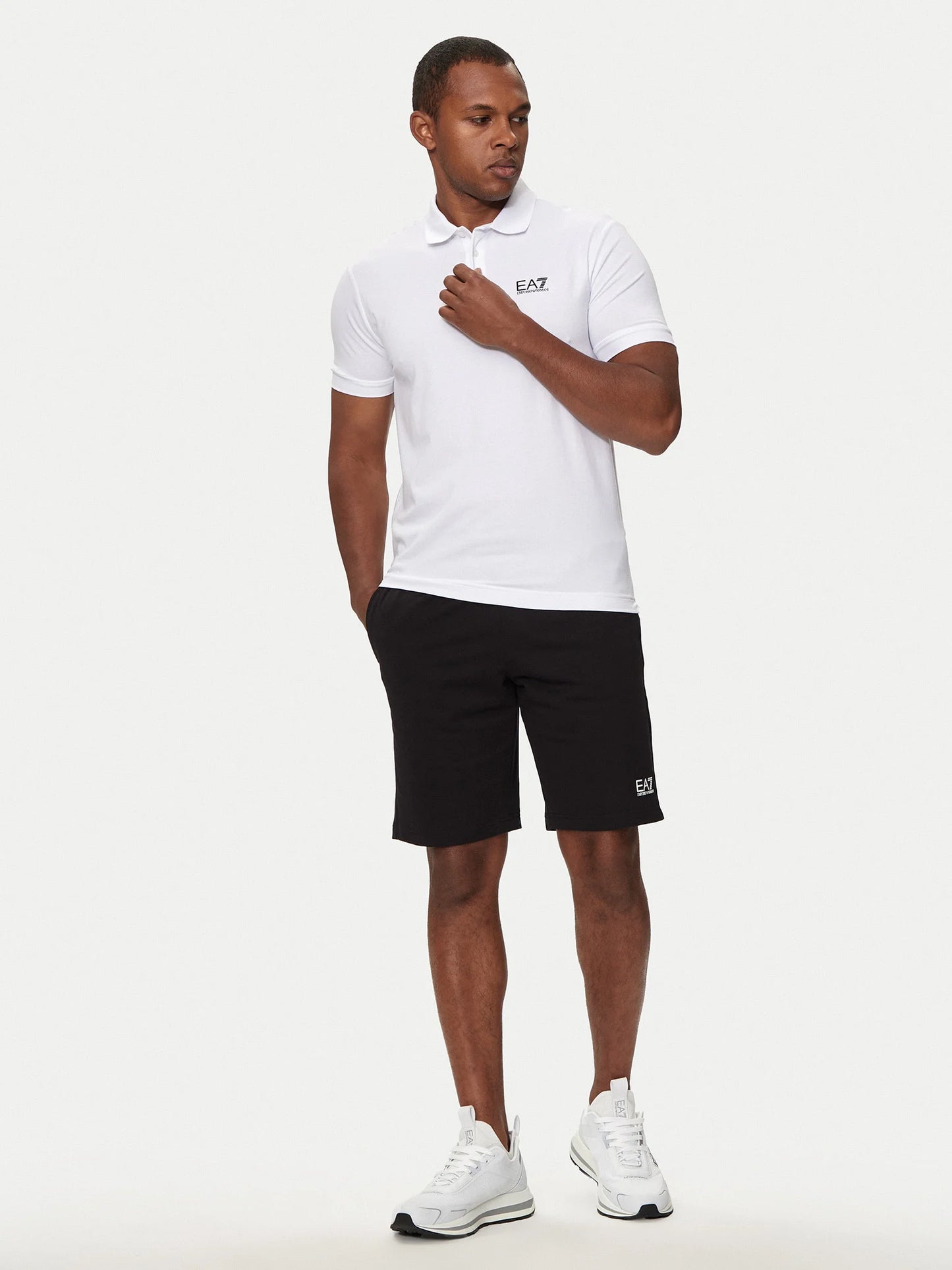 EA 7 Armani | Heren | Core Identity Polo | Logo | Wit