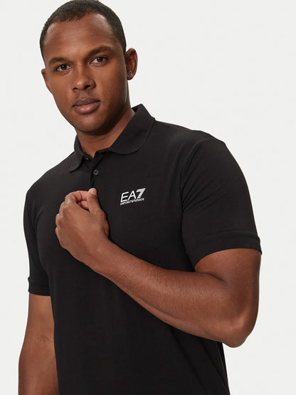 EA 7 Armani | Heren | Core Identity Polo | Logo | Zwart