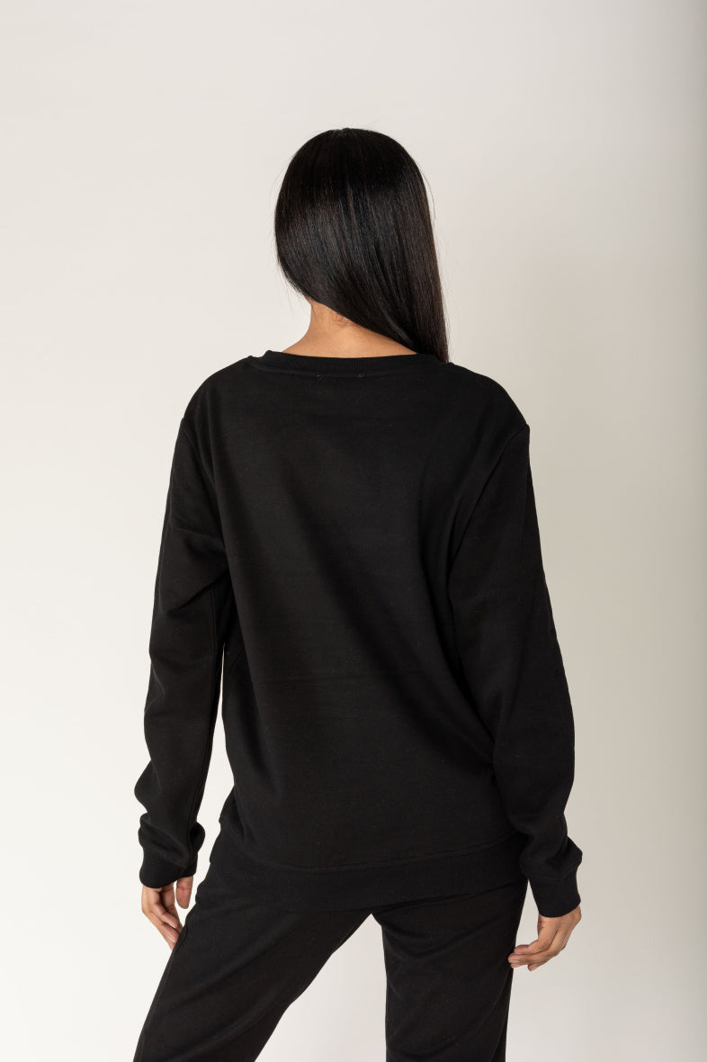 Nina Carter | Dames | Huispak - Jogging pak | aangesloten pijpen | 2 delig | Zwart