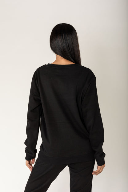 Nina Carter | Dames | Huispak - Jogging pak | aangesloten pijpen | 2 delig | Zwart