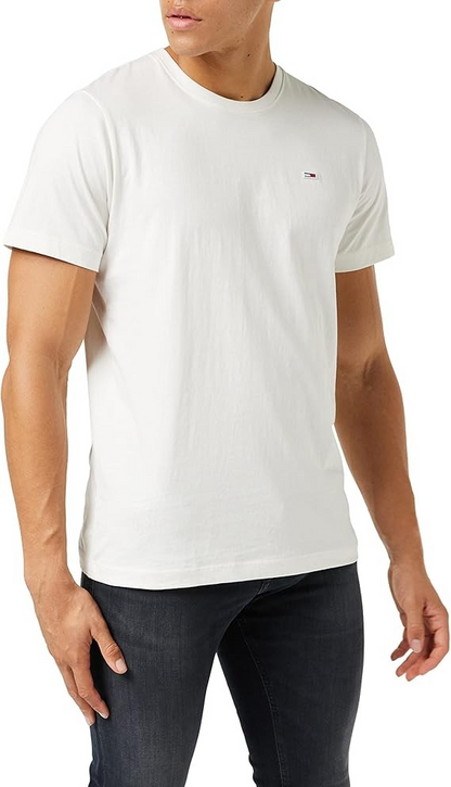Tommy Jeans | Heren | Crew neck T-shirt | Wit | regular fit