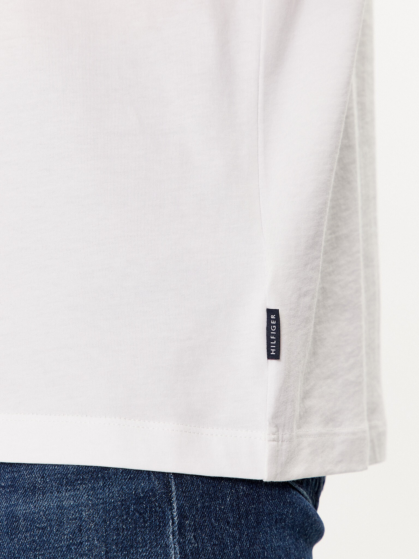 Tommy Hilfiger | Heren | Track logo Crew neck Tee | Wit
