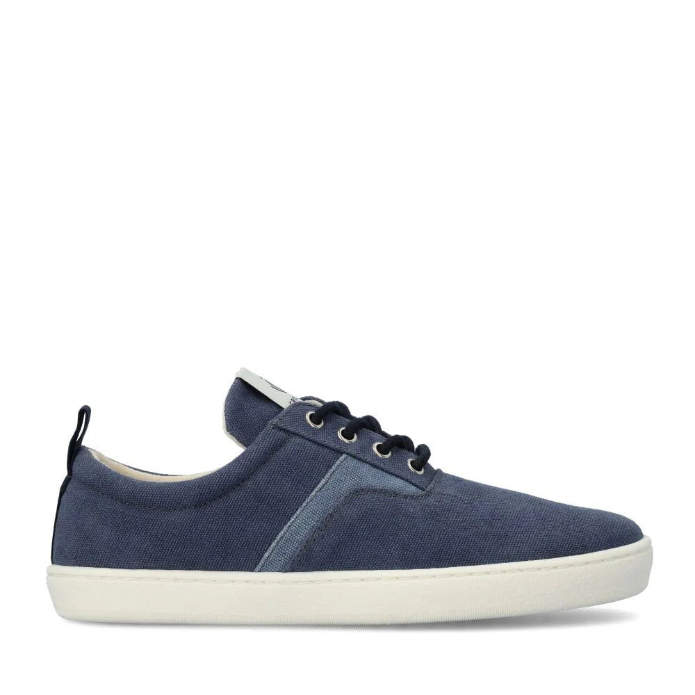 Barefoot Groundies®| Sneakers | Dames | Vegan | Gerecycled canvas | Ademend en licht | Zero drop | Zomerschoen | Blauw