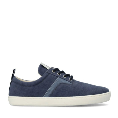 Barefoot Groundies®| Sneakers | Dames | Vegan | Gerecycled canvas | Ademend en licht | Zero drop | Zomerschoen | Blauw