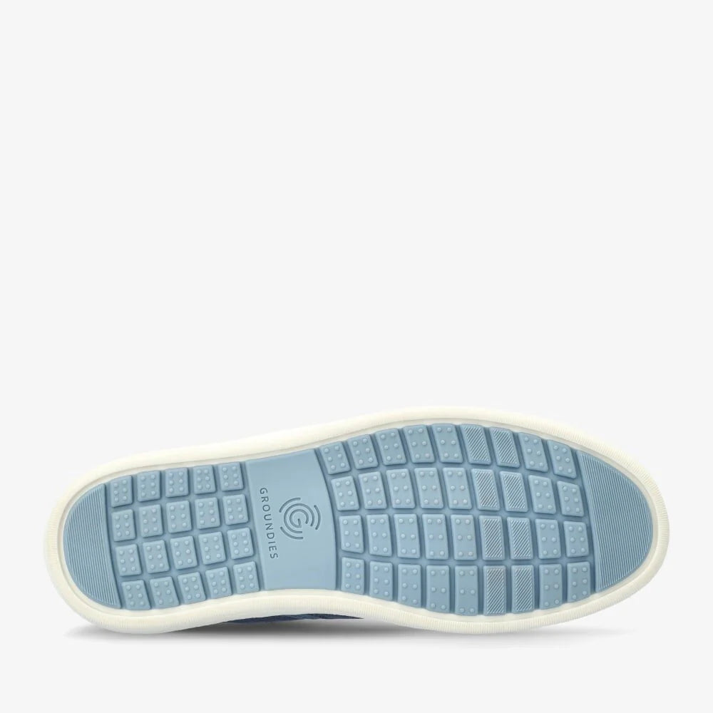 Barefoot Groundies®| Sneakers | Dames | Vegan | Gerecycled canvas | Ademend en licht | Zero drop | Zomerschoen | Blauw