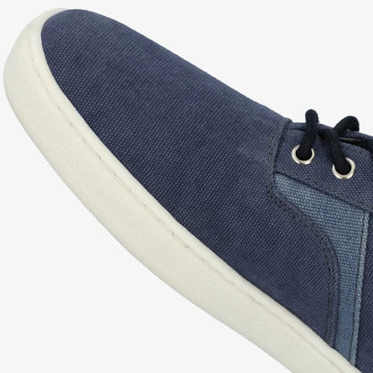Barefoot Groundies®| Sneakers | Dames | Vegan | Gerecycled canvas | Ademend en licht | Zero drop | Zomerschoen | Blauw