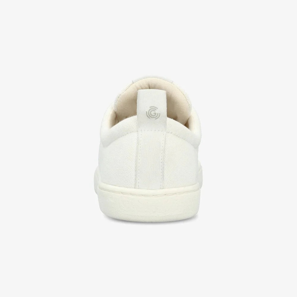 Barefoot Groundies®| Sneakers | Dames | Vegan | Gerecycled canvas | Ademend en licht | Zero drop | Zomerschoen | Wit