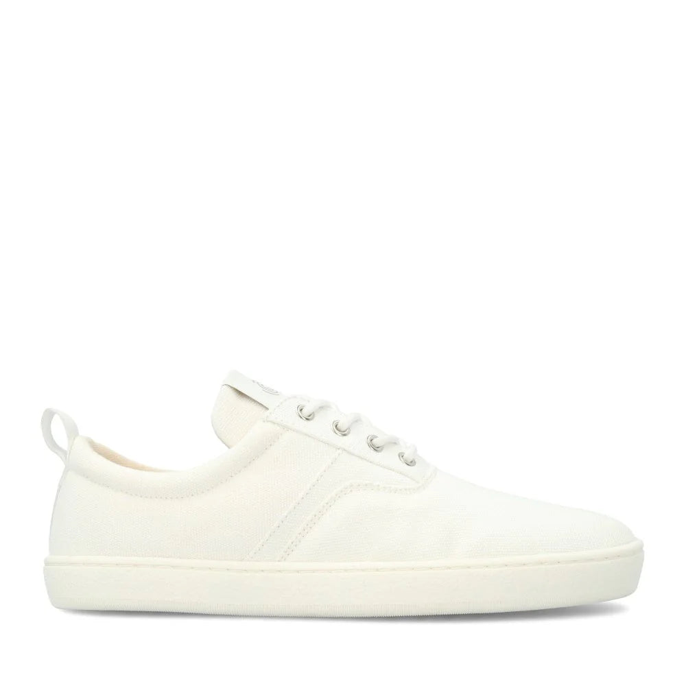 Barefoot Groundies®| Sneakers | Dames | Vegan | Gerecycled canvas | Ademend en licht | Zero drop | Zomerschoen | Wit