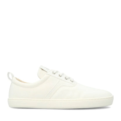 Barefoot Groundies®| Sneakers | Dames | Vegan | Gerecycled canvas | Ademend en licht | Zero drop | Zomerschoen | Wit