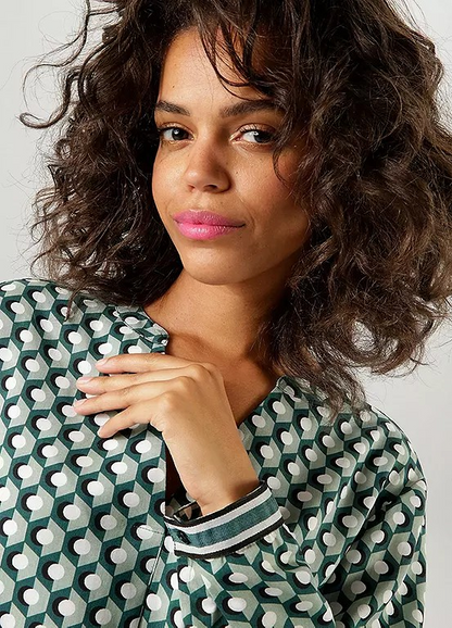 Aniston | Dames |  Blouse | Graphic print | Groen