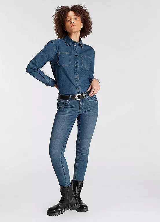 Arizona | Dames | Denim | shirt spijkerblouse | Jeans blauw