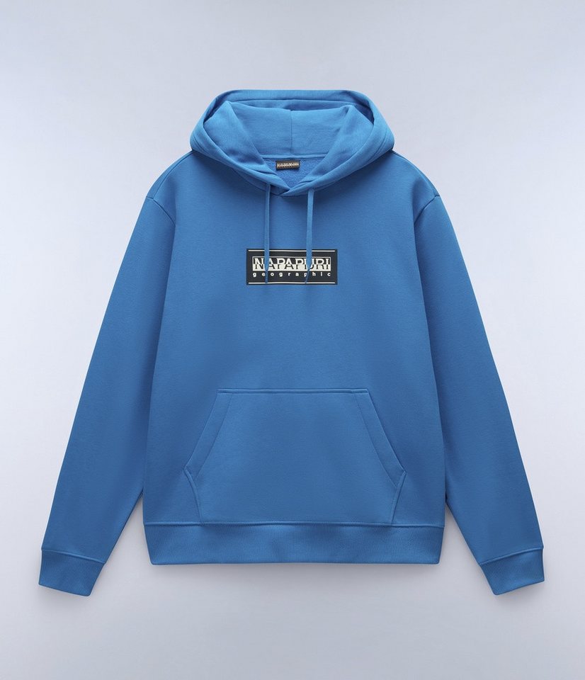 Napapijri | Heren | Sweatshirt B-Box logo | Hoodie | Saffier blauw