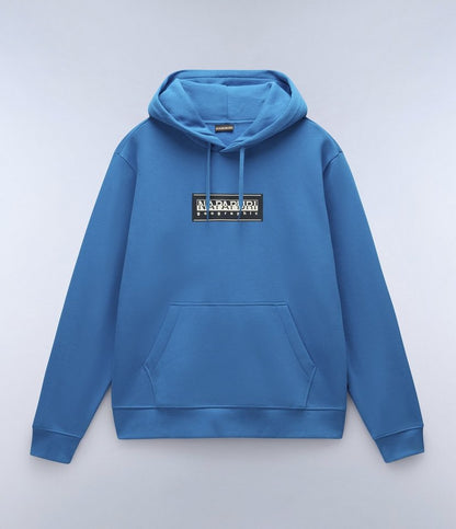 Napapijri | Heren | Sweatshirt B-Box logo | Hoodie | Saffier blauw
