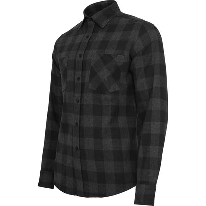 Urban Classics | Heren | Flanel Overhemd | Zwart Grijs Geblokt