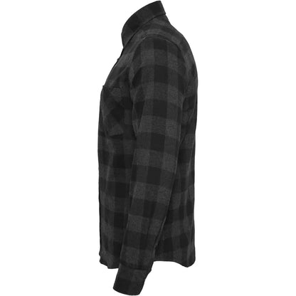 Urban Classics | Heren | Flanel Overhemd | Zwart Grijs Geblokt