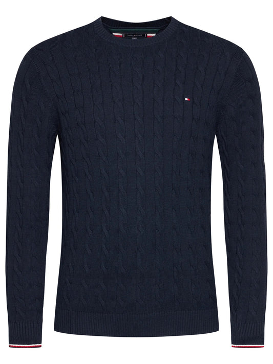 Tommy Hilfiger | Heren | Cable knit Jumper | Black Iris -Donker Blauw