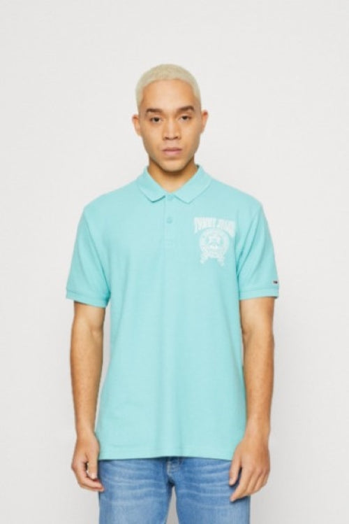Tommy Jeans | Heren | Poloshirt  | Varsi | Ocean Tide