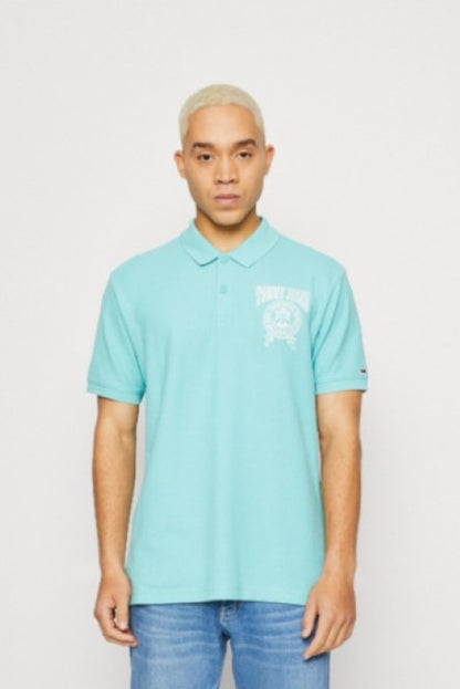 Tommy Jeans | Heren | Poloshirt  | Varsi | Ocean Tide