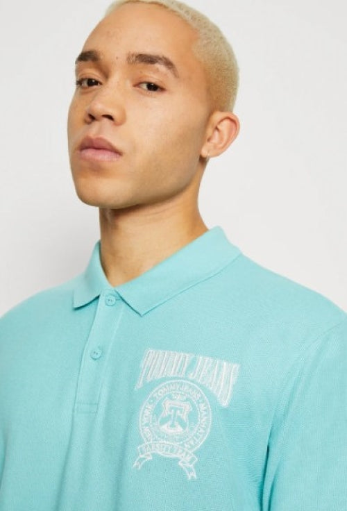 Tommy Jeans | Heren | Poloshirt  | Varsi | Ocean Tide