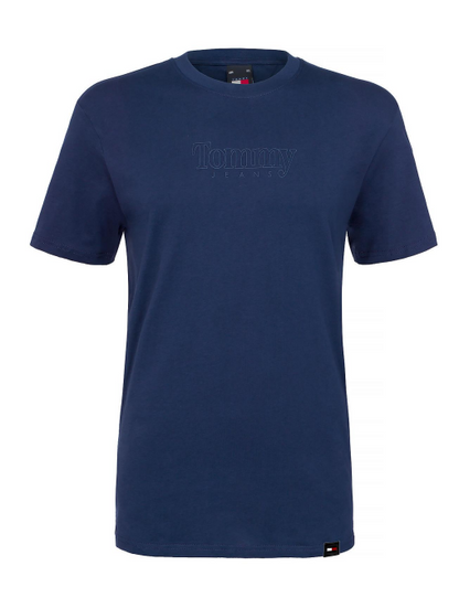 Tommy Jeans | Heren | T-shirt | Crew neck regular fit | Ton sur Ton logo| Twilight navy - blauw