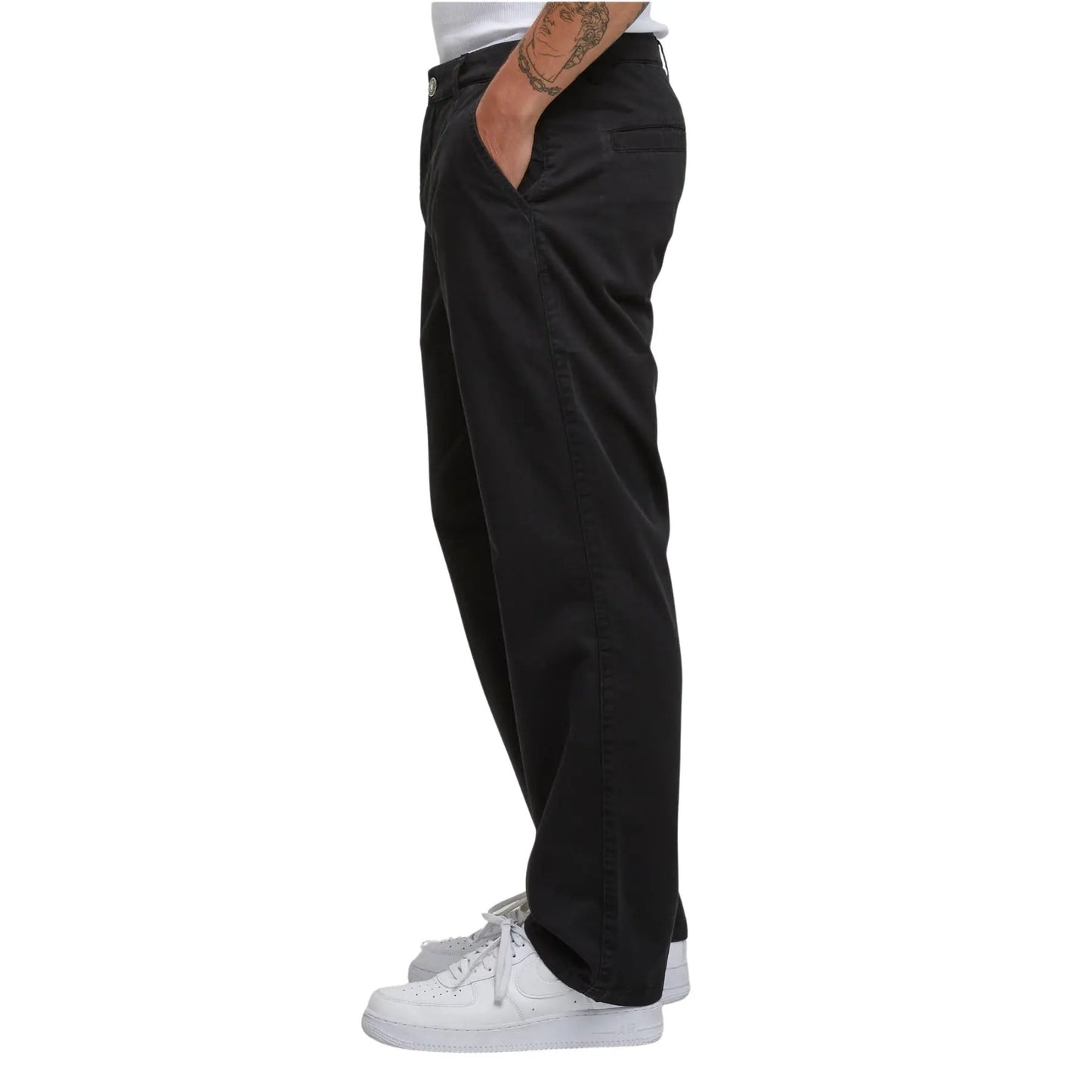 Urban Classics | Heren | Chino pants | 100% organisch katoen | Zwart