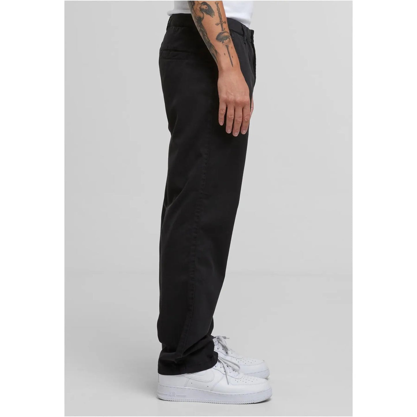 Urban Classics | Heren | Chino pants | 100% organisch katoen | Zwart