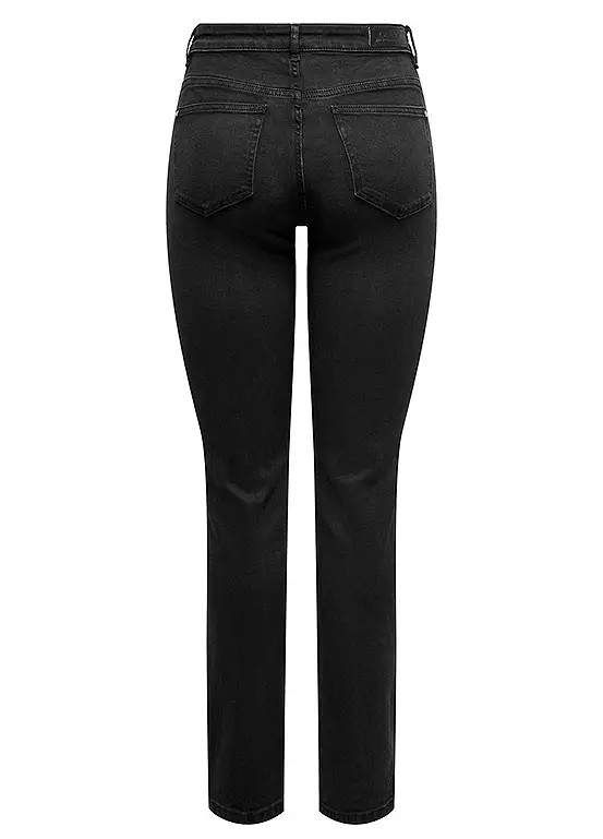Only | Dames | Jeans | MIDSLIM | Onlsui | Zwart Denim
