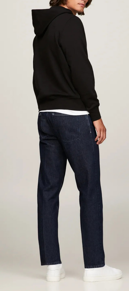 Tommy Jeans | Heren | Hoodie flagpatch logo klein | Zwart